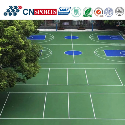 Rebounce Acrylic Painting Slicon PU Spu Tennis Court Flooring With Itf
