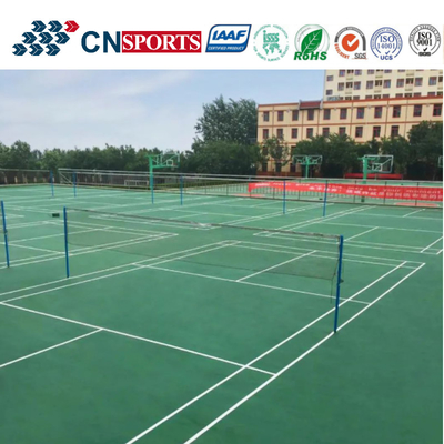 Rebounce Acrylic Painting Slicon PU Spu Tennis Court Flooring With Itf