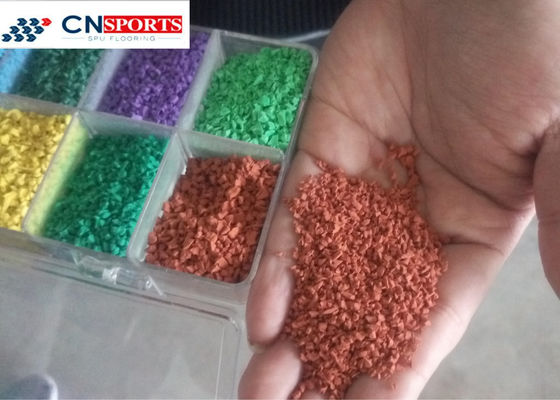 EPDM Rubber Weatherability Running Track Granules Alkali Resistant