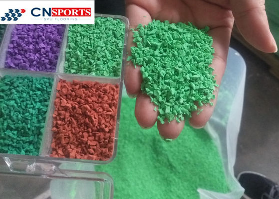 EPDM Rubber Weatherability Running Track Granules Alkali Resistant