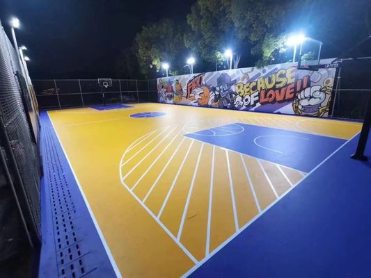 Atletik Lapangan Silikon PU Lantai Olahraga Untuk Lapangan Bola Basket Dan Lapangan Tenis