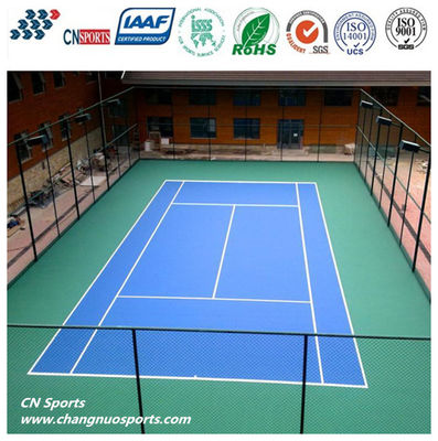 CN-S02 0mm/min Water Permeability SPU Tennis Court Flooring